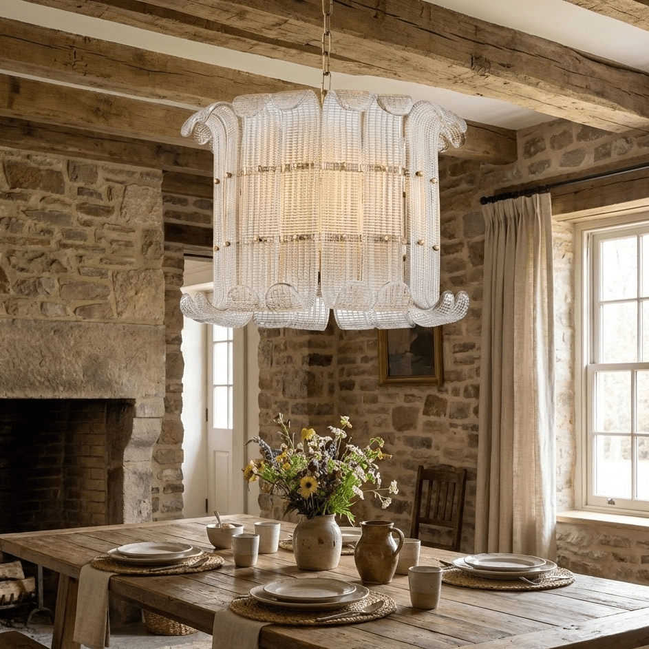 Nala Luxurious Champagne Glass Brasher Chandelier