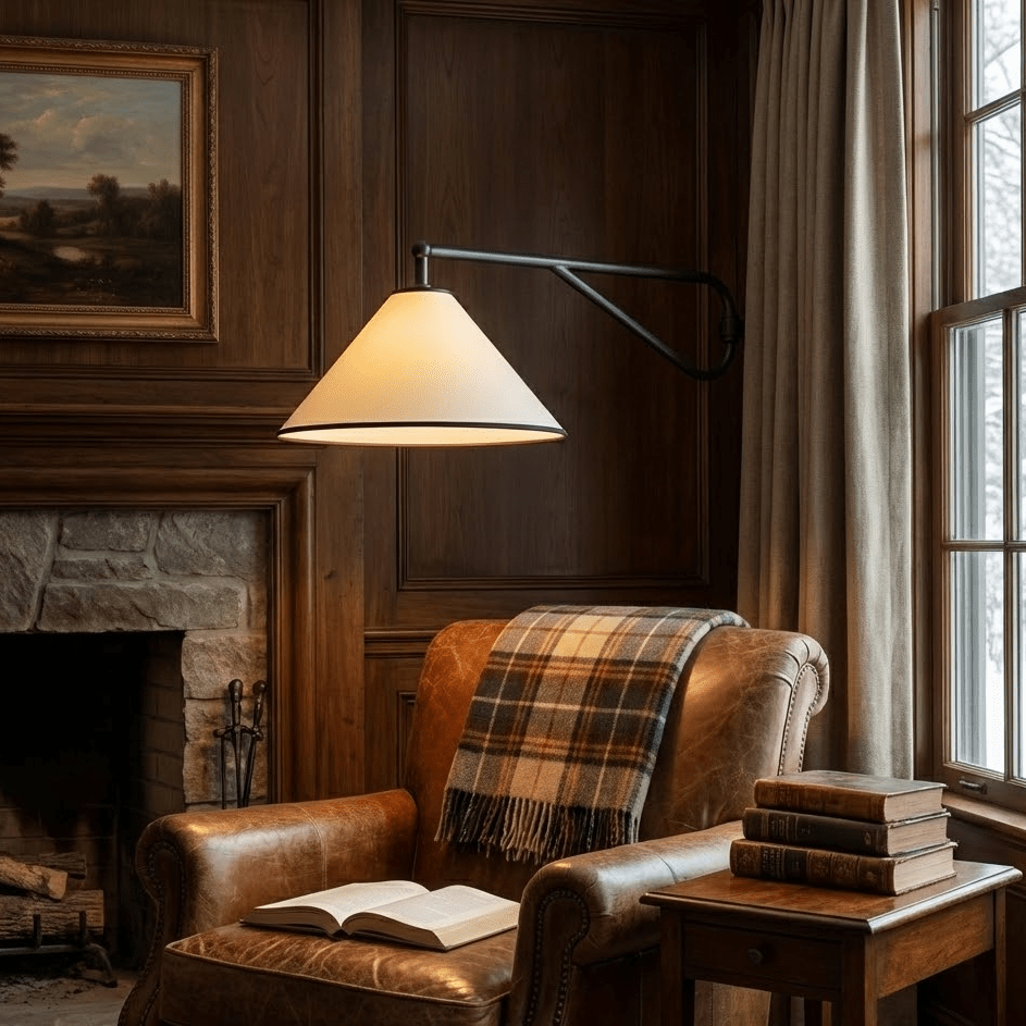 Zane Diaphane Minimalist Swing Fabric Wall Lamp