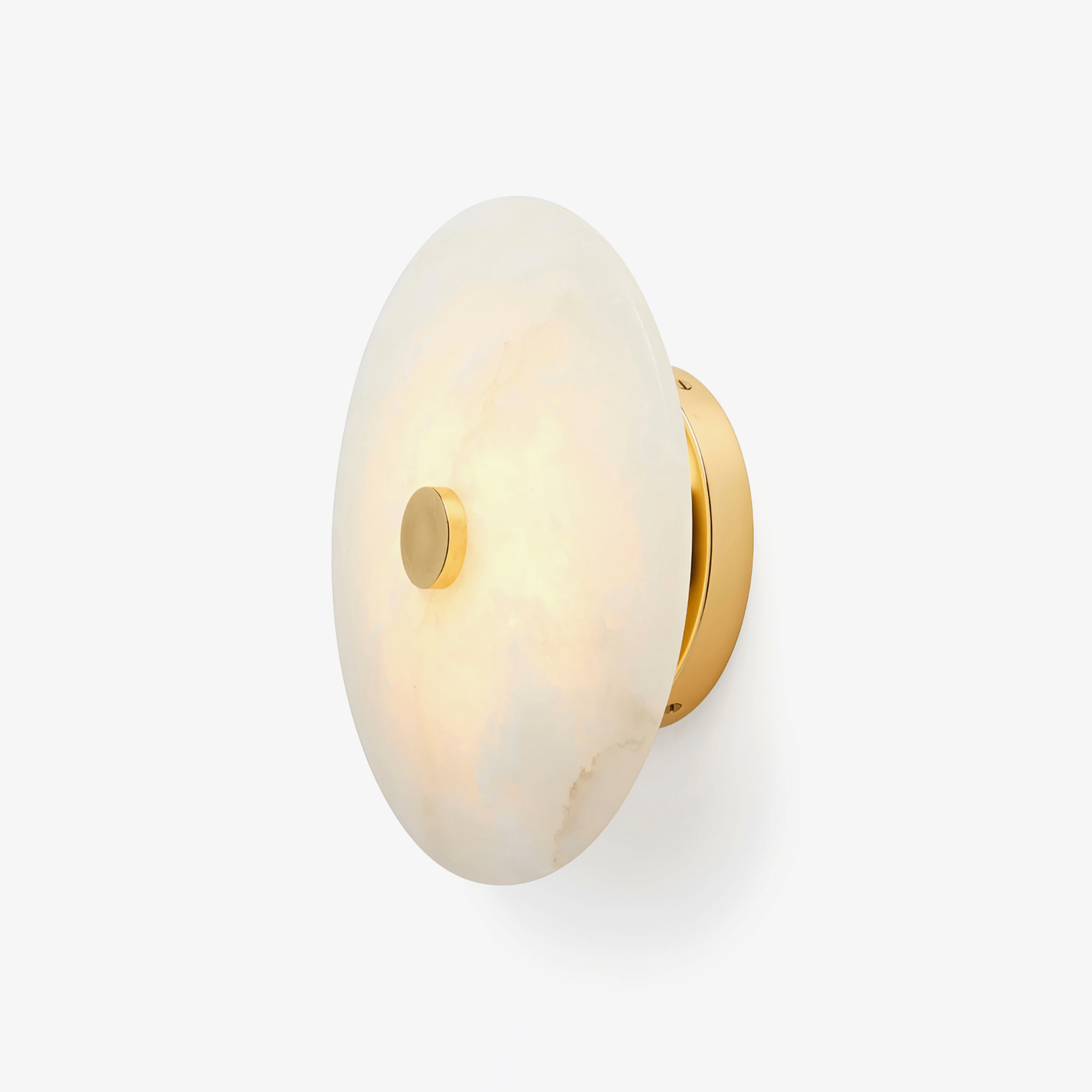 Ines Eterna Modern White Alabaster Wall Lamp