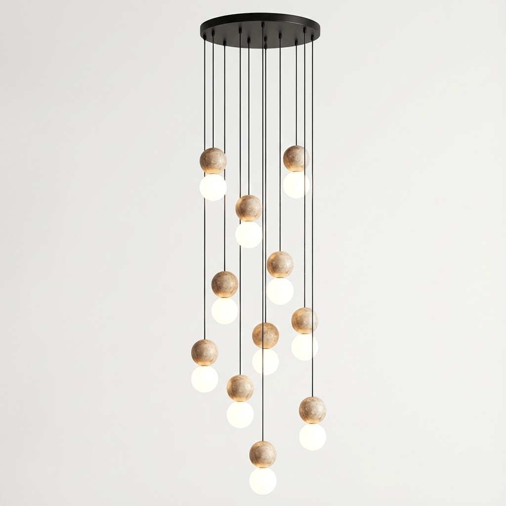 Beauview Travertine Pendant Light
