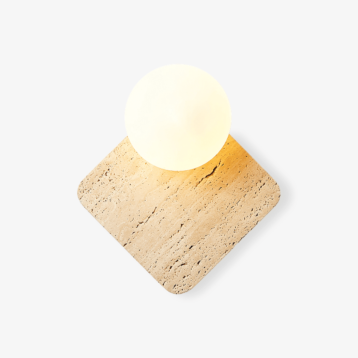 Pia Elmwood Globe Wood Wall Lamp