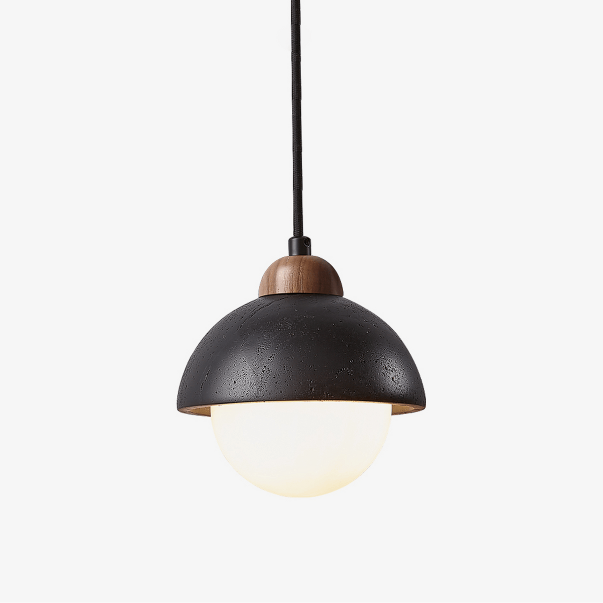 Tavoria Simple Domewood Black Travertine Pendant Lamp