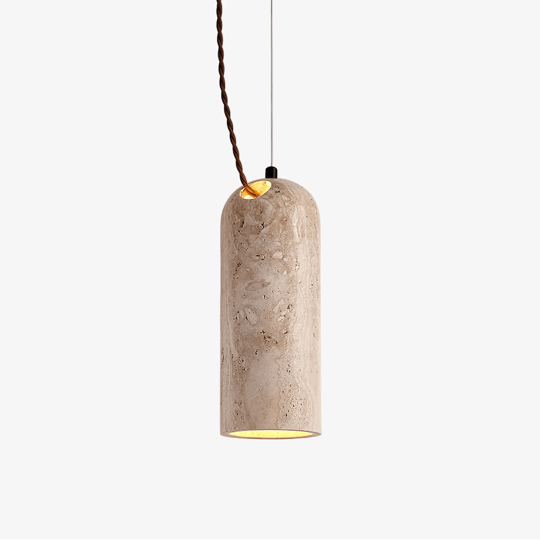 Talv Elegant Yellow Travertine Pendant Lamp