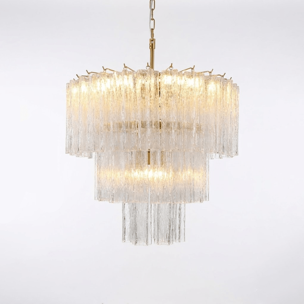 Wexn Glacier Tier Glass Chandelier