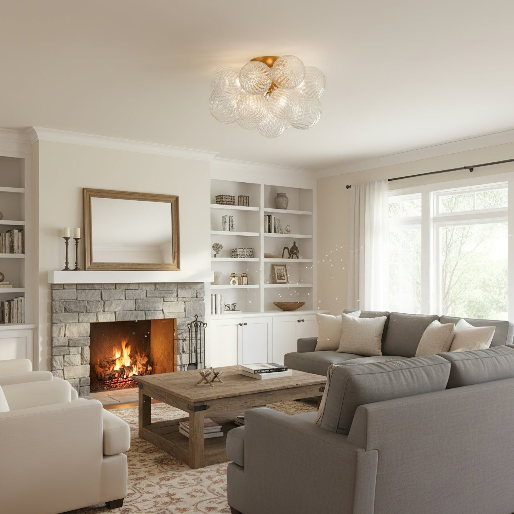 Veliira Elegent Glass Ceiling Light
