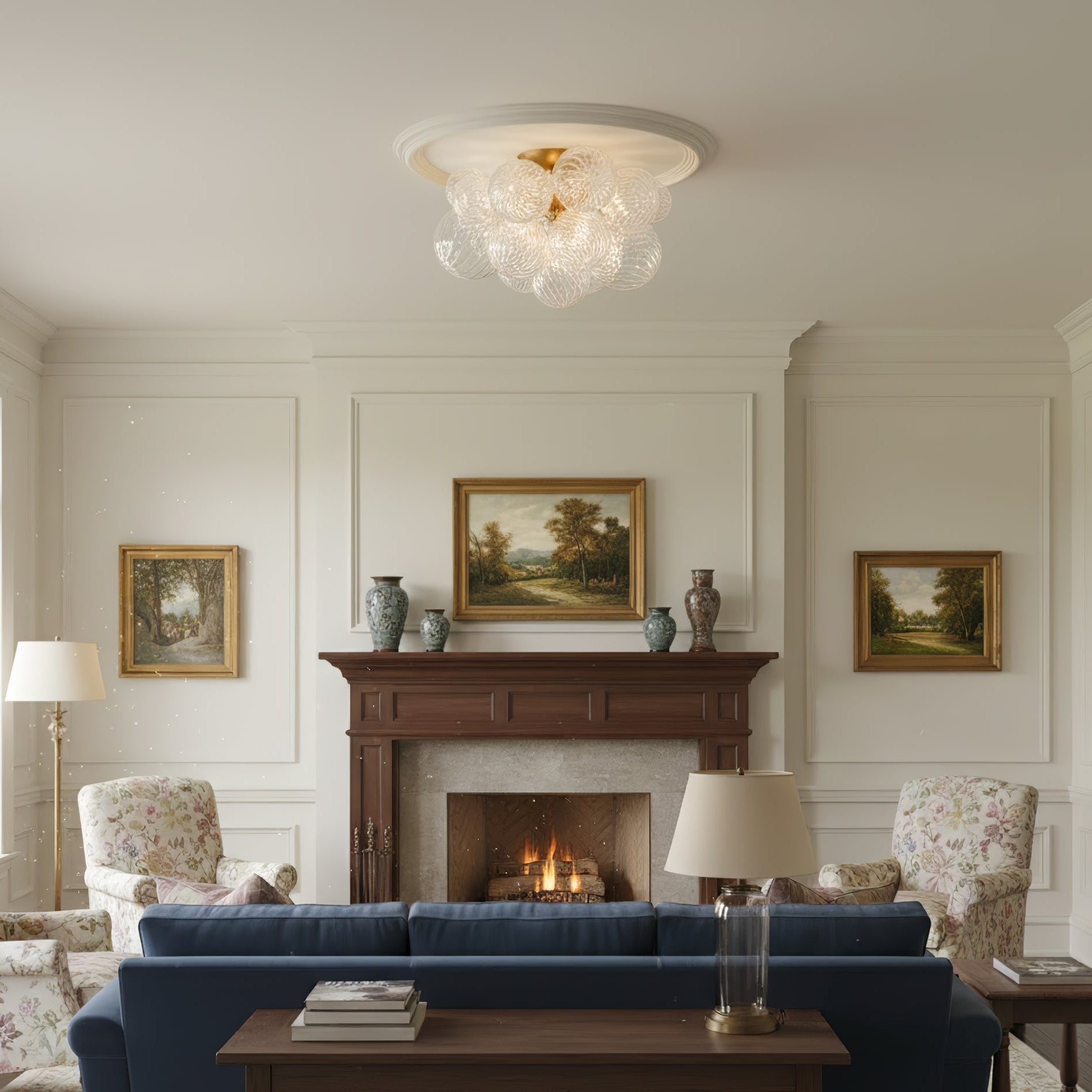 Veliira Elegent Glass Ceiling Light