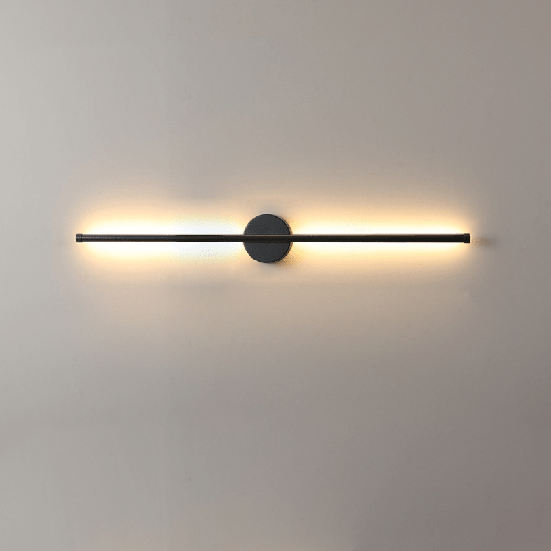 Fral Black Sleek Cordless Rechargeable Wall Lamp