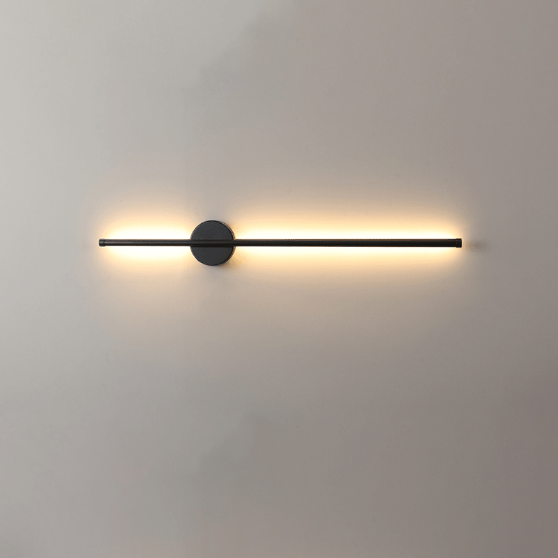 Fral Black Sleek Cordless Rechargeable Wall Lamp