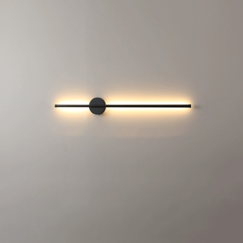 Fral Black Sleek Cordless Rechargeable Wall Lamp