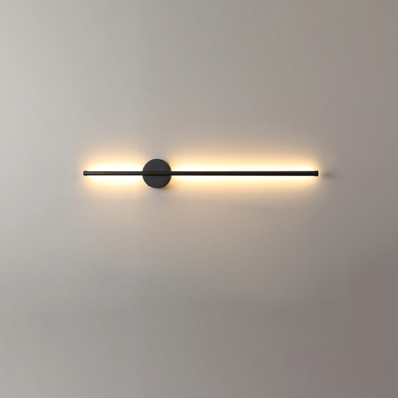 Fral Black Sleek Cordless Rechargeable Wall Lamp
