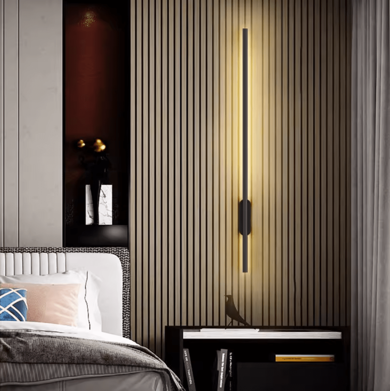 Nomk Black Line Rechargeable Wall Lamp