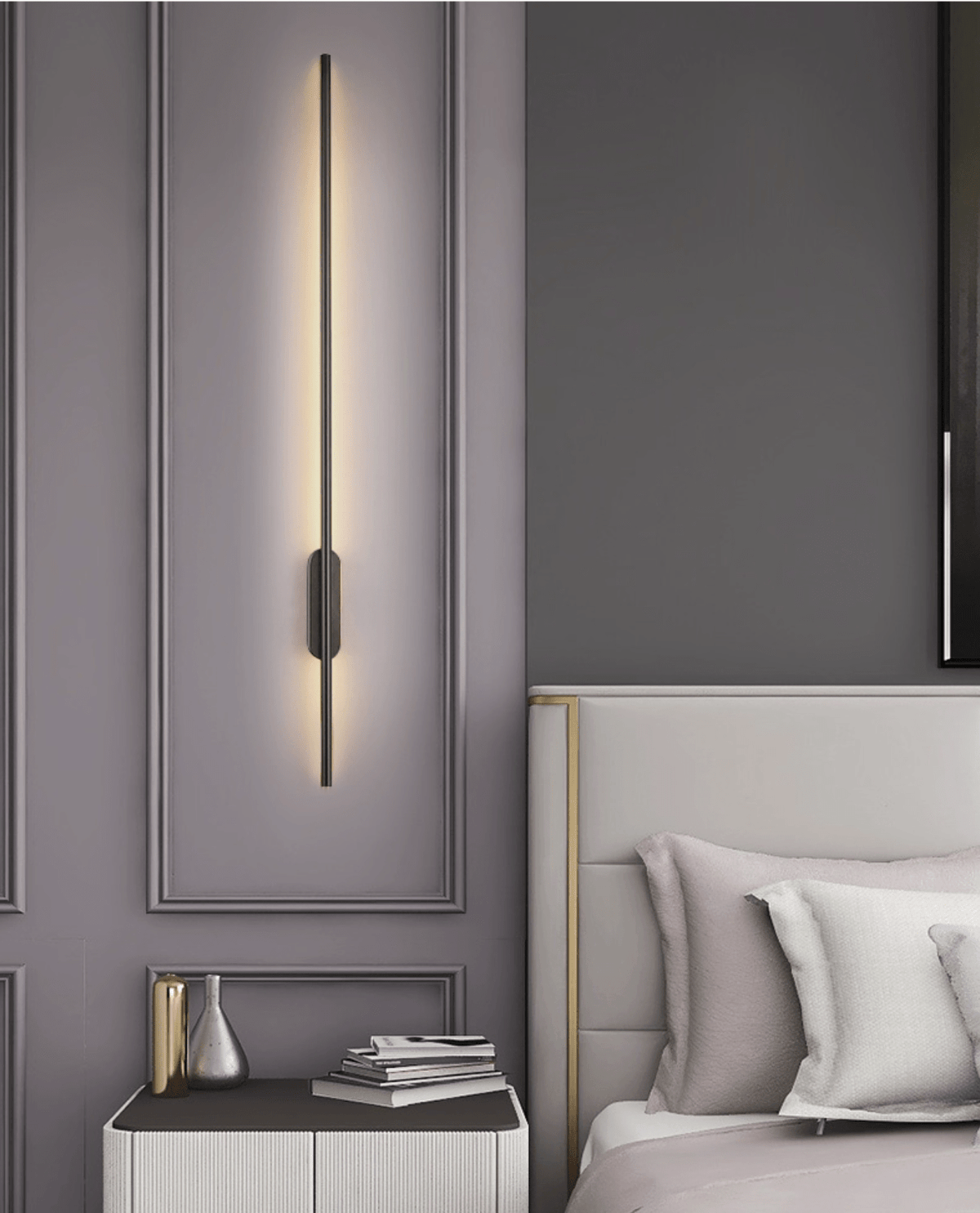 Nomk Black Line Rechargeable Wall Lamp