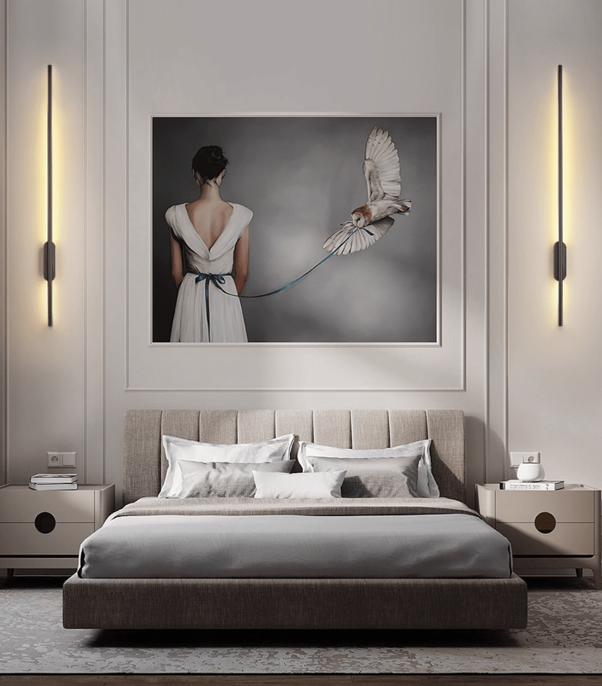Nomk Black Line Rechargeable Wall Lamp