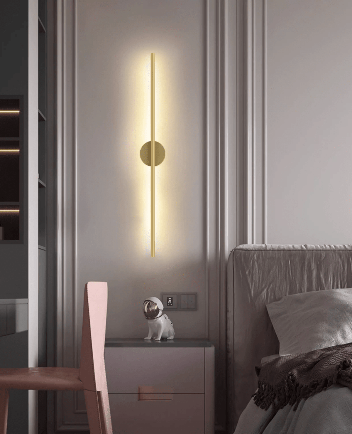 Nomk Black Line Rechargeable Wall Lamp