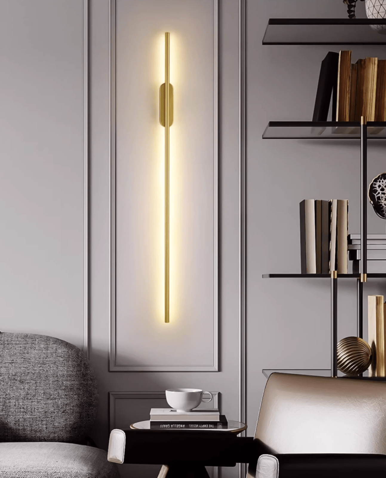 Nomk Black Line Rechargeable Wall Lamp