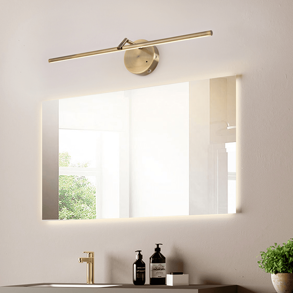 Suly Slim Gold Rechargeable Wall Light