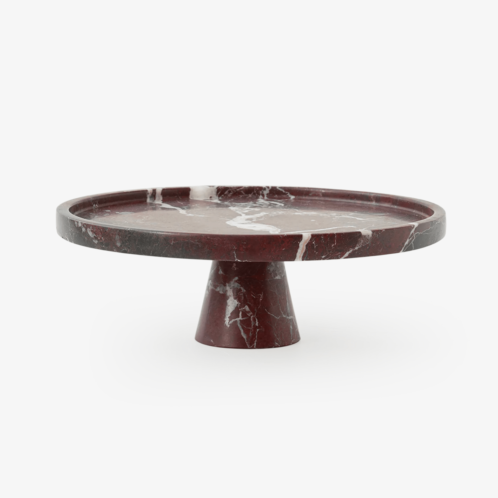 Tesk Marquina Marble Pedestal Tray