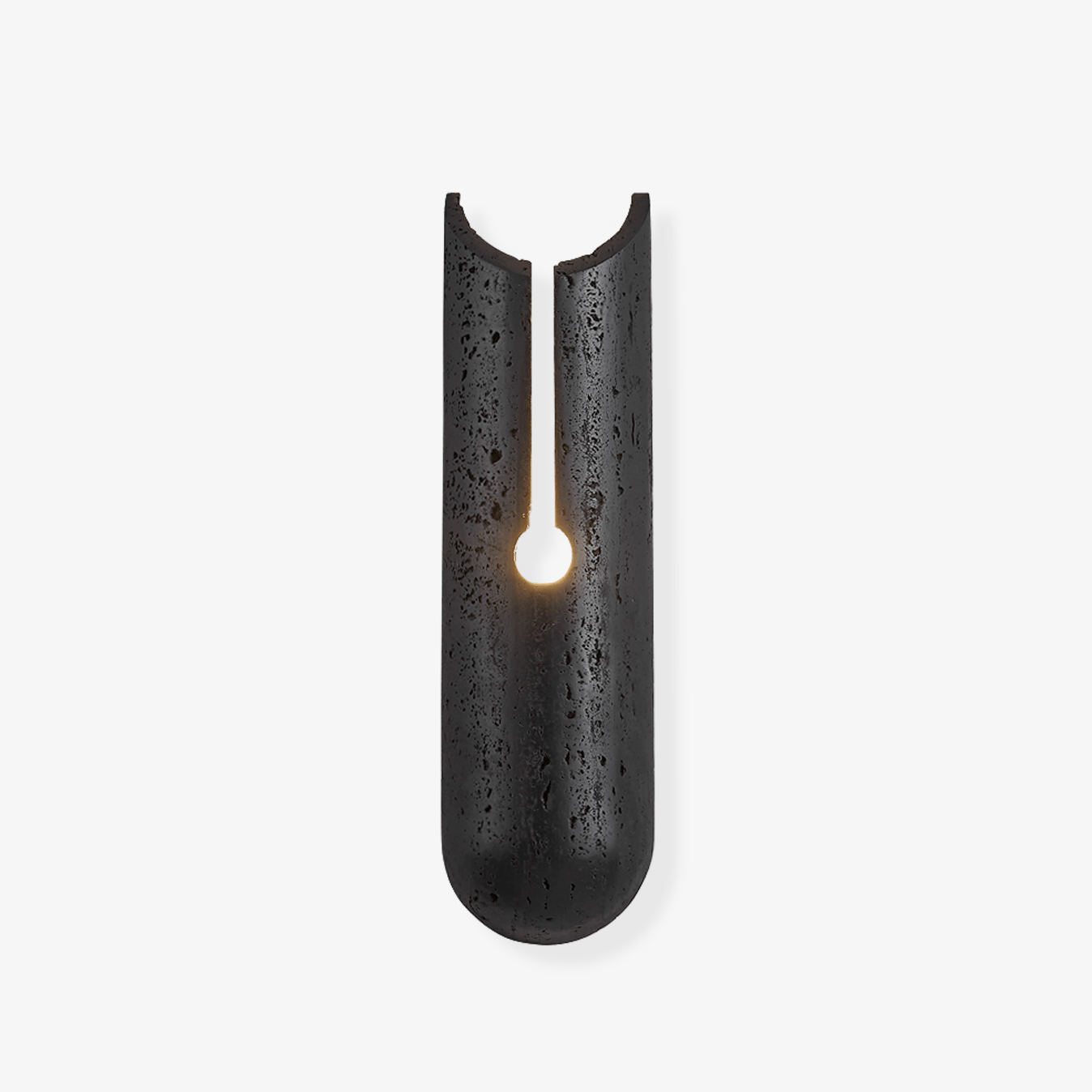 Elraeila Split Black Travertine Wall Light