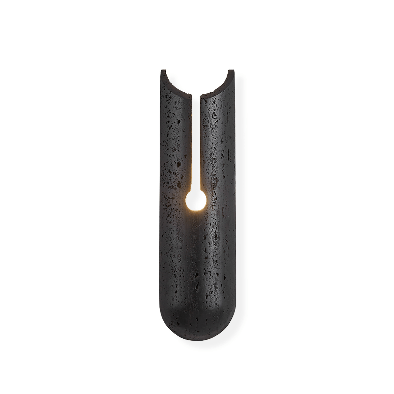Elraeila Split Black Travertine Wall Light