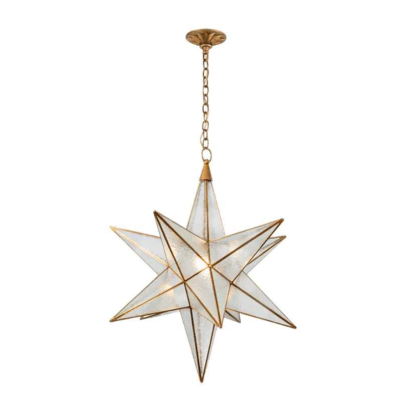 Sotr Elegant Glass Star Chandelier