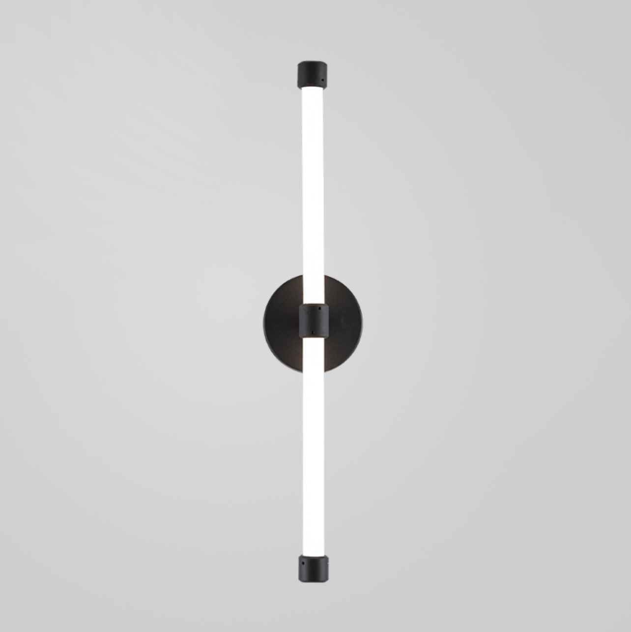 Voske Vertical Tube Minimalist Brass Wall Lamp