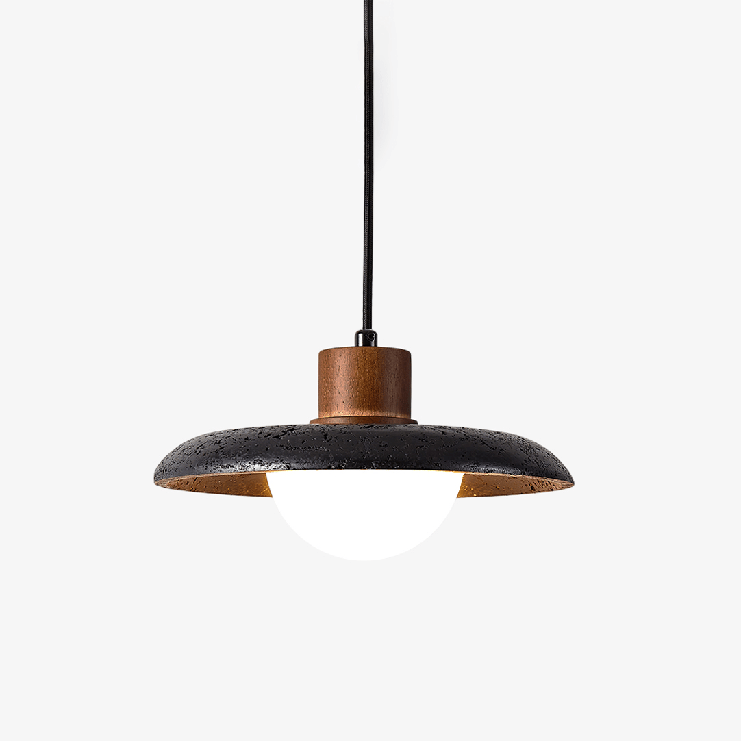 Podve Black Travertine Minimalist Pendant Light