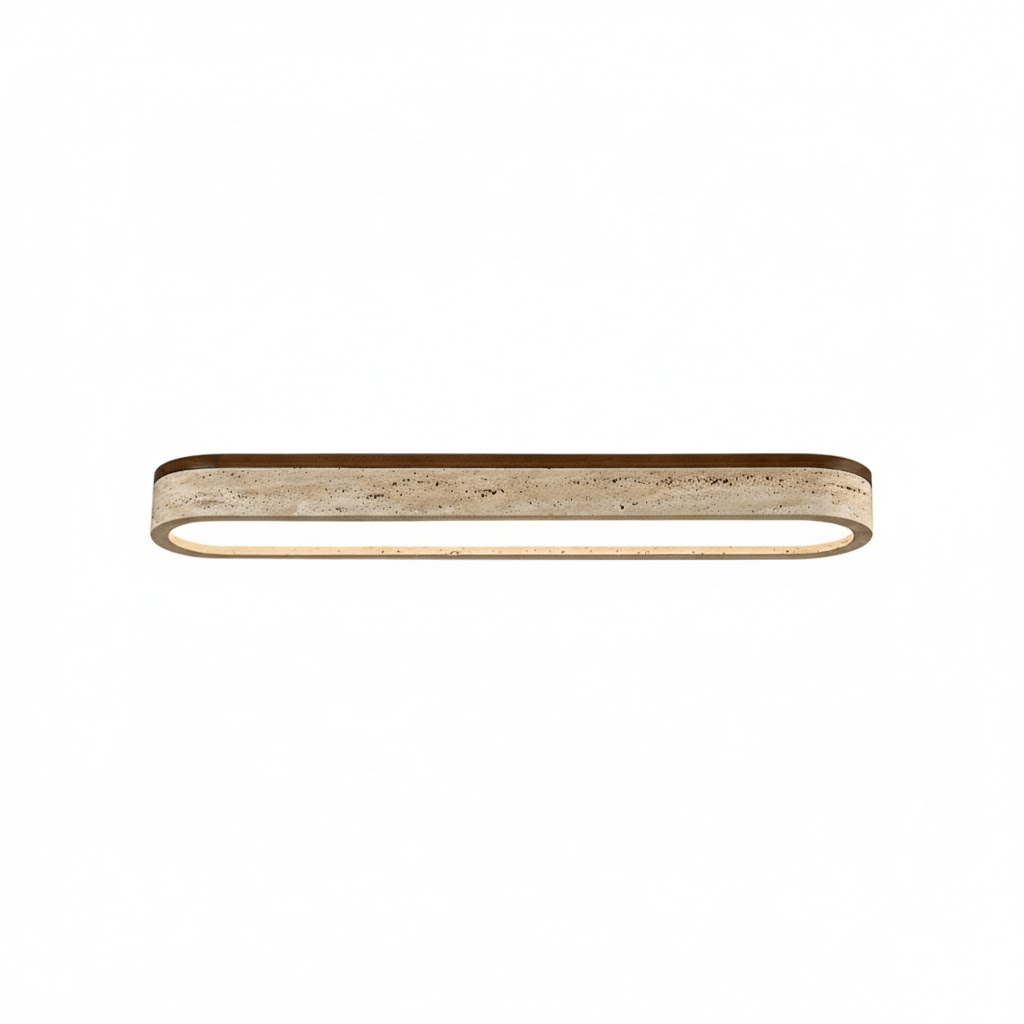 Kirbe Yellow Travertine Linear Ceiling Light