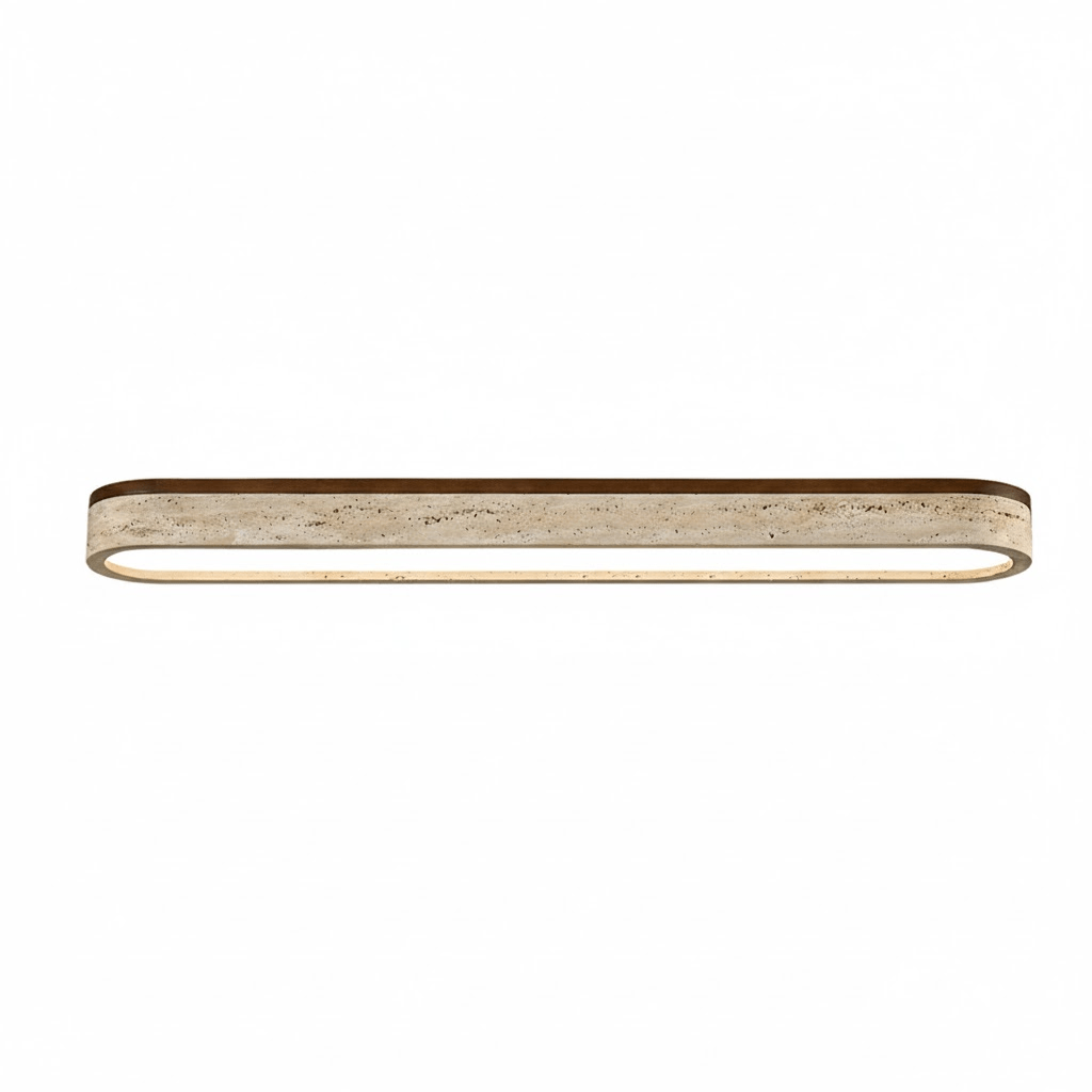 Kirbe Yellow Travertine Linear Ceiling Light