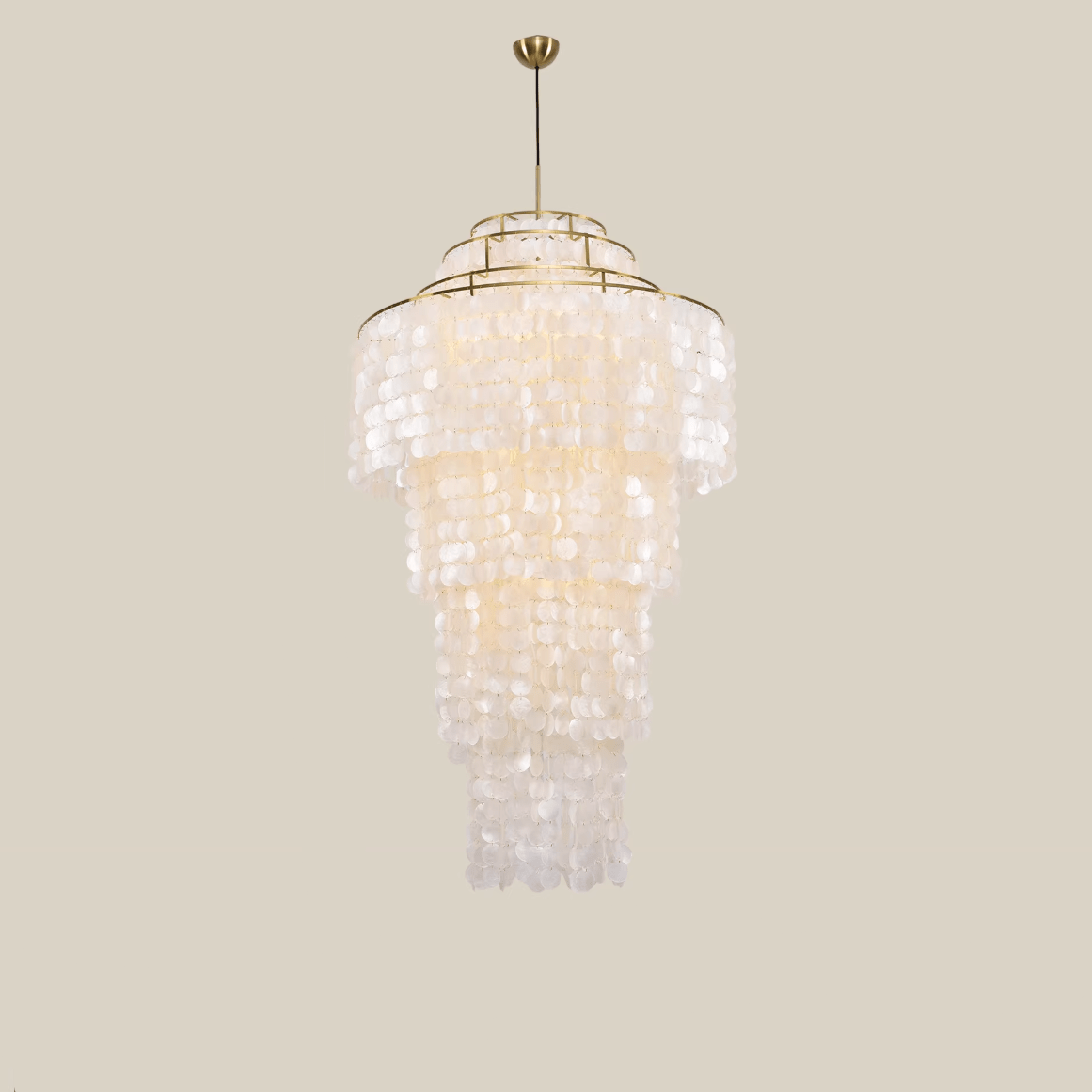 Eloryra Cascading Shell  Chandelier