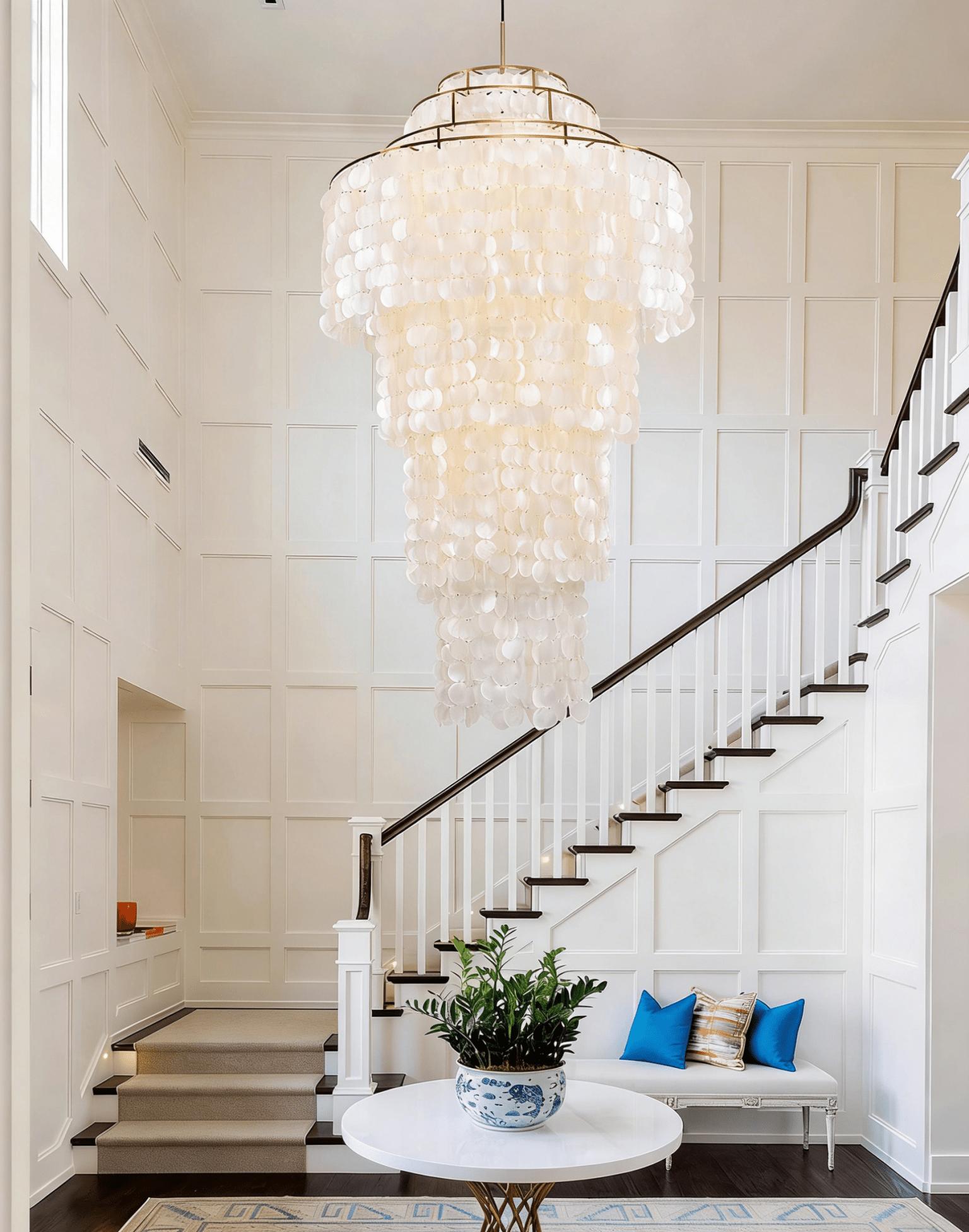Eloryra Cascading Shell  Chandelier
