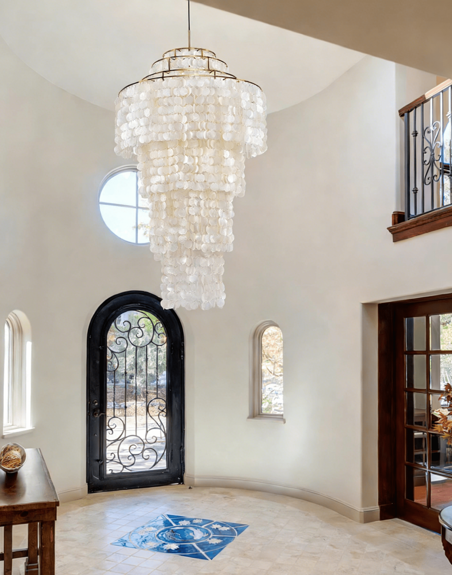 Eloryra Cascading Shell  Chandelier