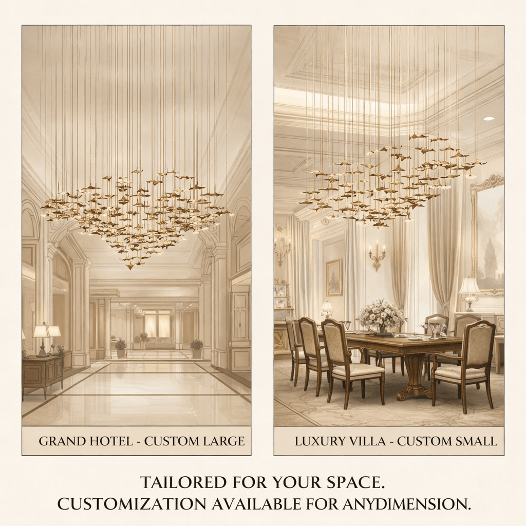 Wrenstead Leaf Twisted Sculptural Chandelier