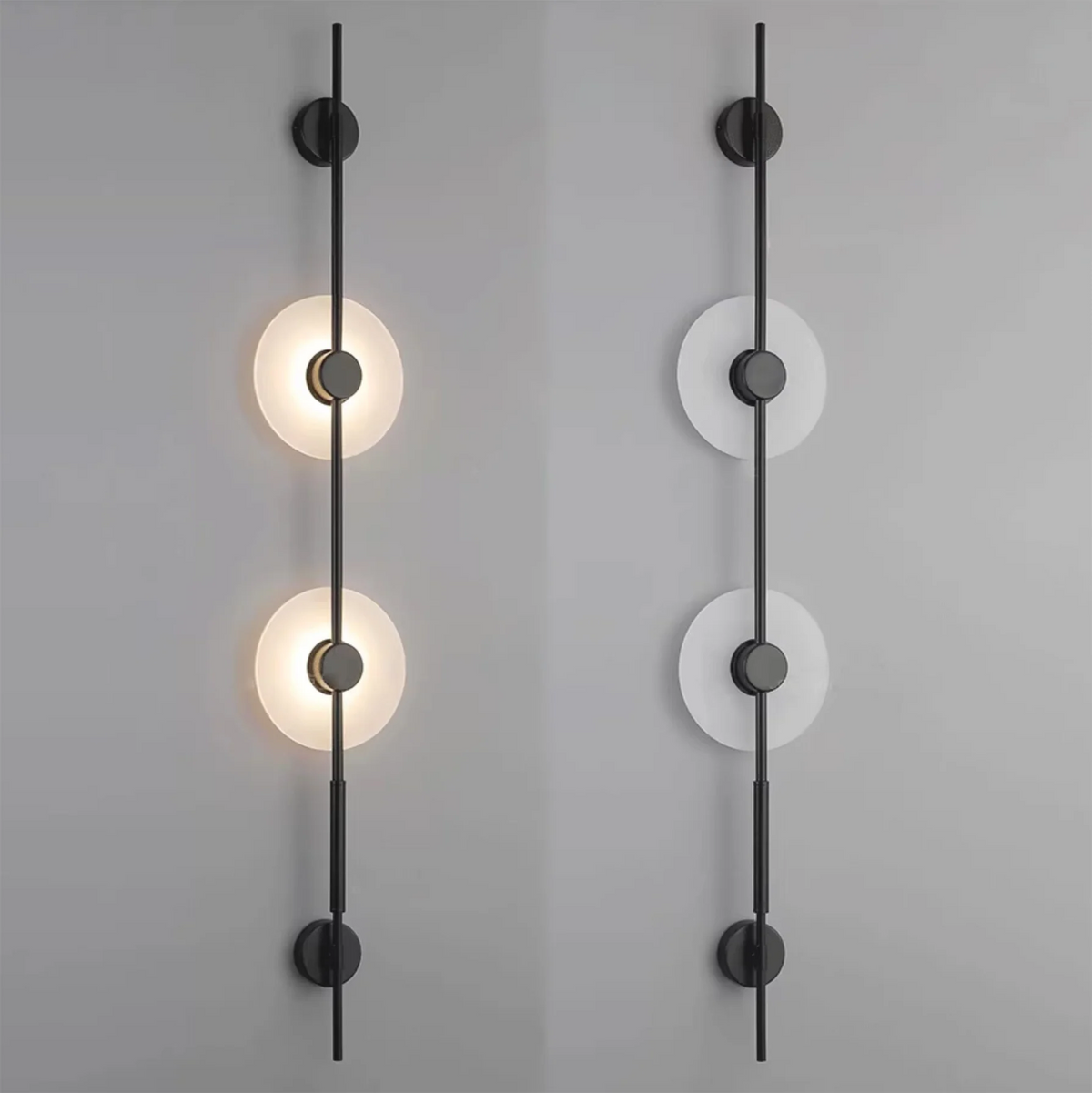 Neron Alabaster Vertical Wall Sconce