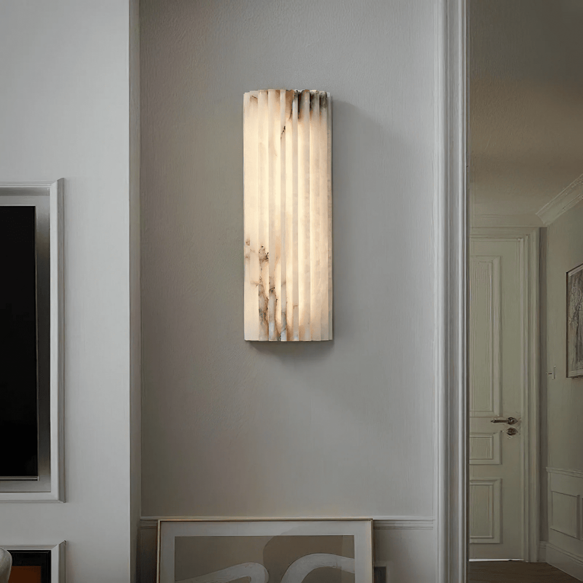 Willowfield Alabaster Indoor Wall Light