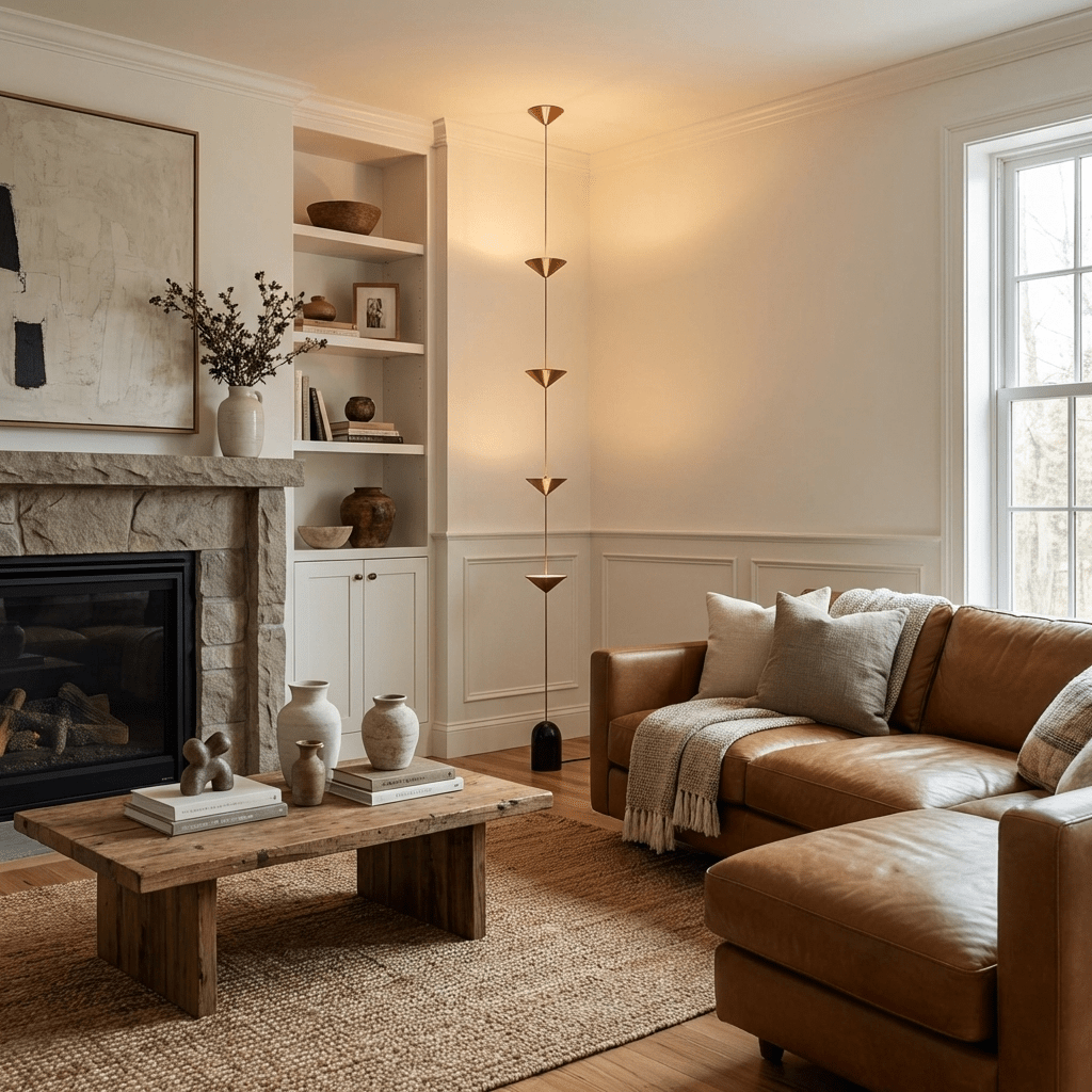 Oakhaven Marble Floor Lamp
