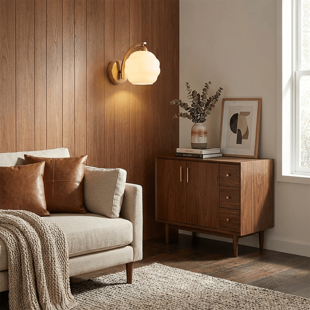 Oakford Glass Indoor Wall Light