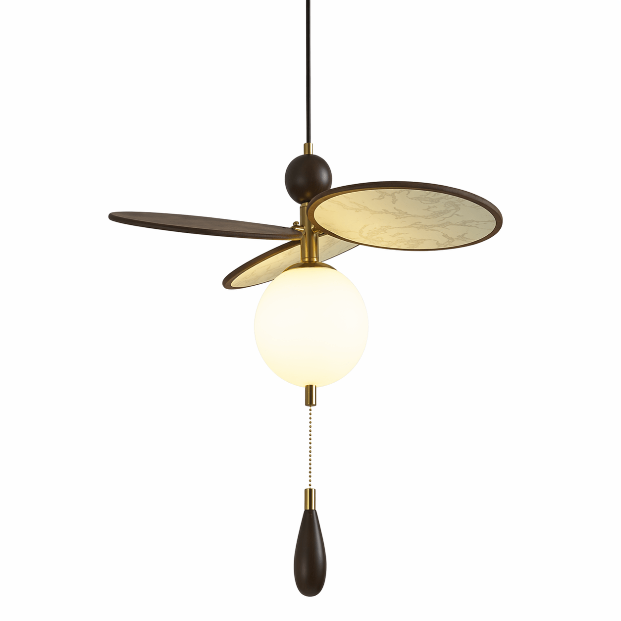 Ariadne Vintage Floral Disc Chandelier