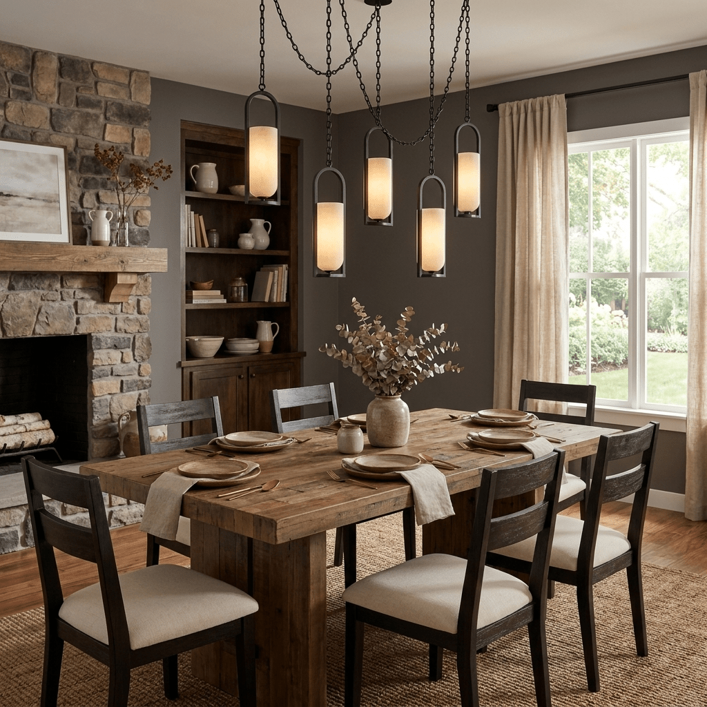 Theron Cascading Chain Lantern Chandelier