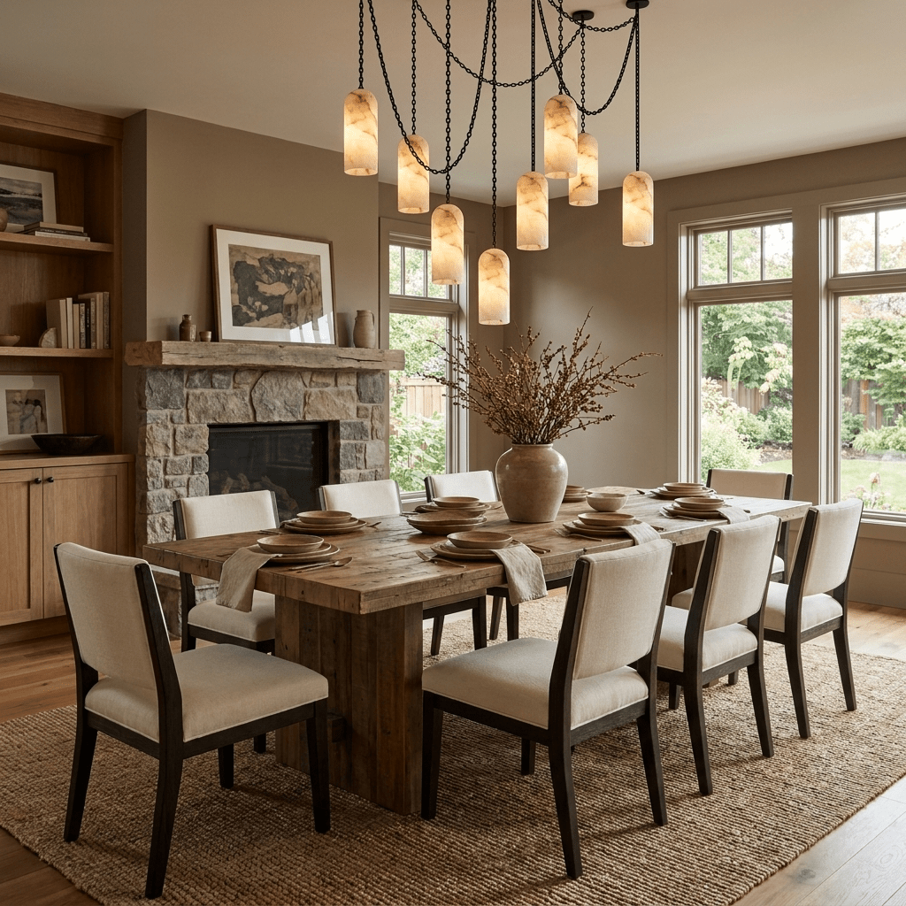 Auberon Cascading Chain Capsule Chandelier