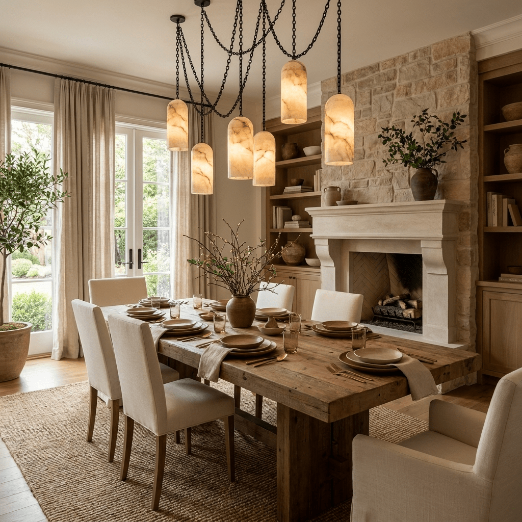 Auberon Cascading Chain Capsule Chandelier