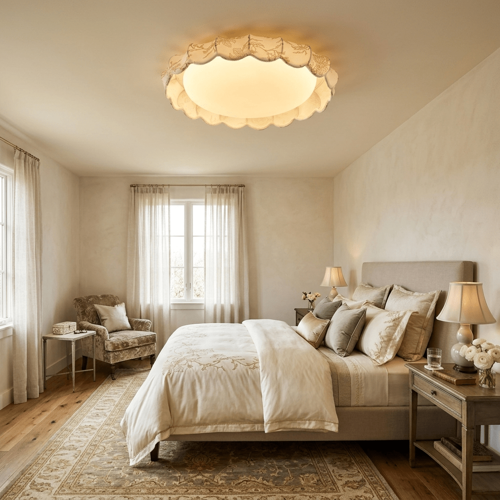 Delaridge Lunaria Veil Flush Mount Ceiling Light