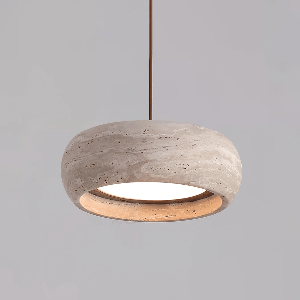 Briarwick Donut Travertine Pendant Light