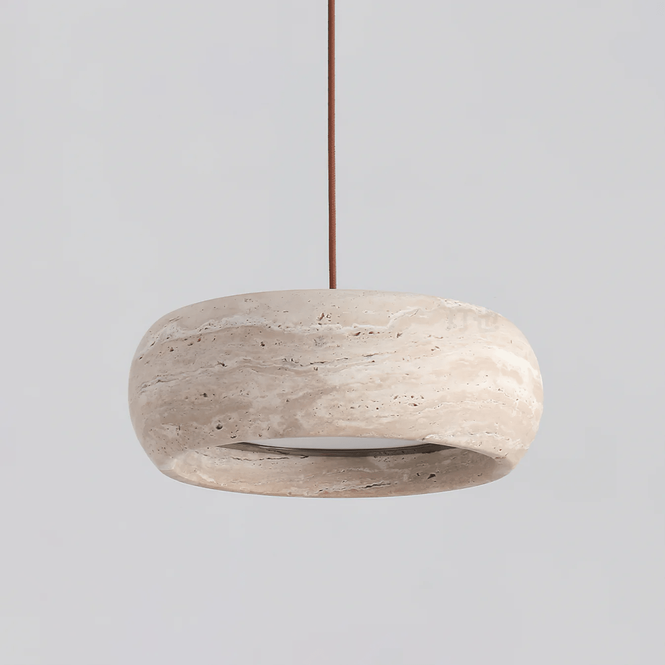 Briarwick Donut Travertine Pendant Light