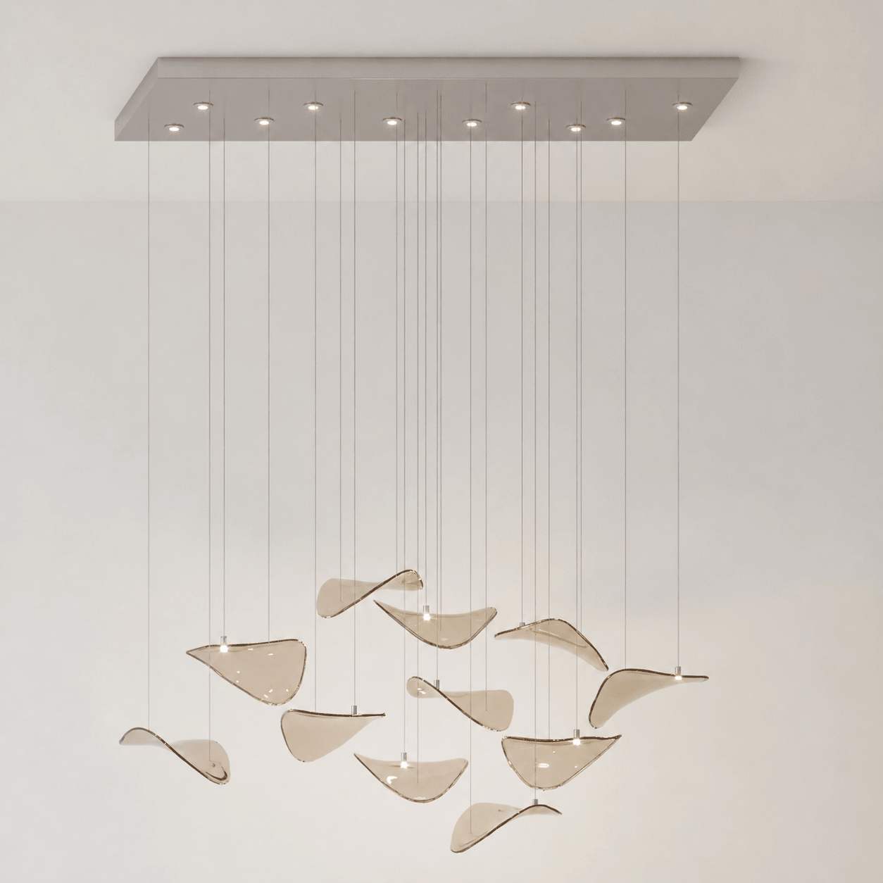 Beauvale Wave Floating Leaf Chandelier