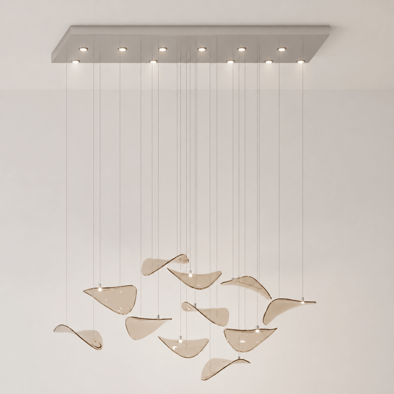 Beauvale Wave Floating Leaf Chandelier