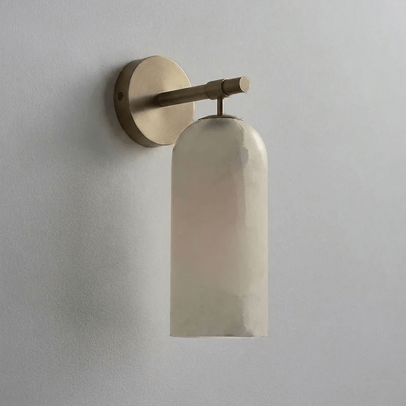 Delaborne Pillar Alabaster Indoor Wall Light