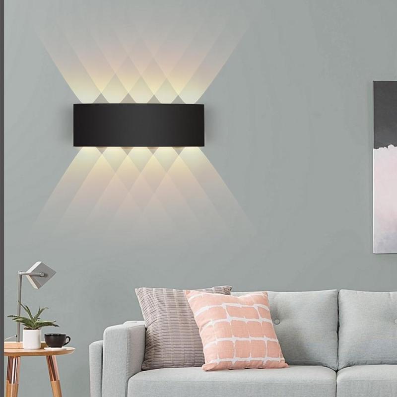 Ray Modern Rectangular Outdoor Wall Lamp Water-Wave - Neutral Decor