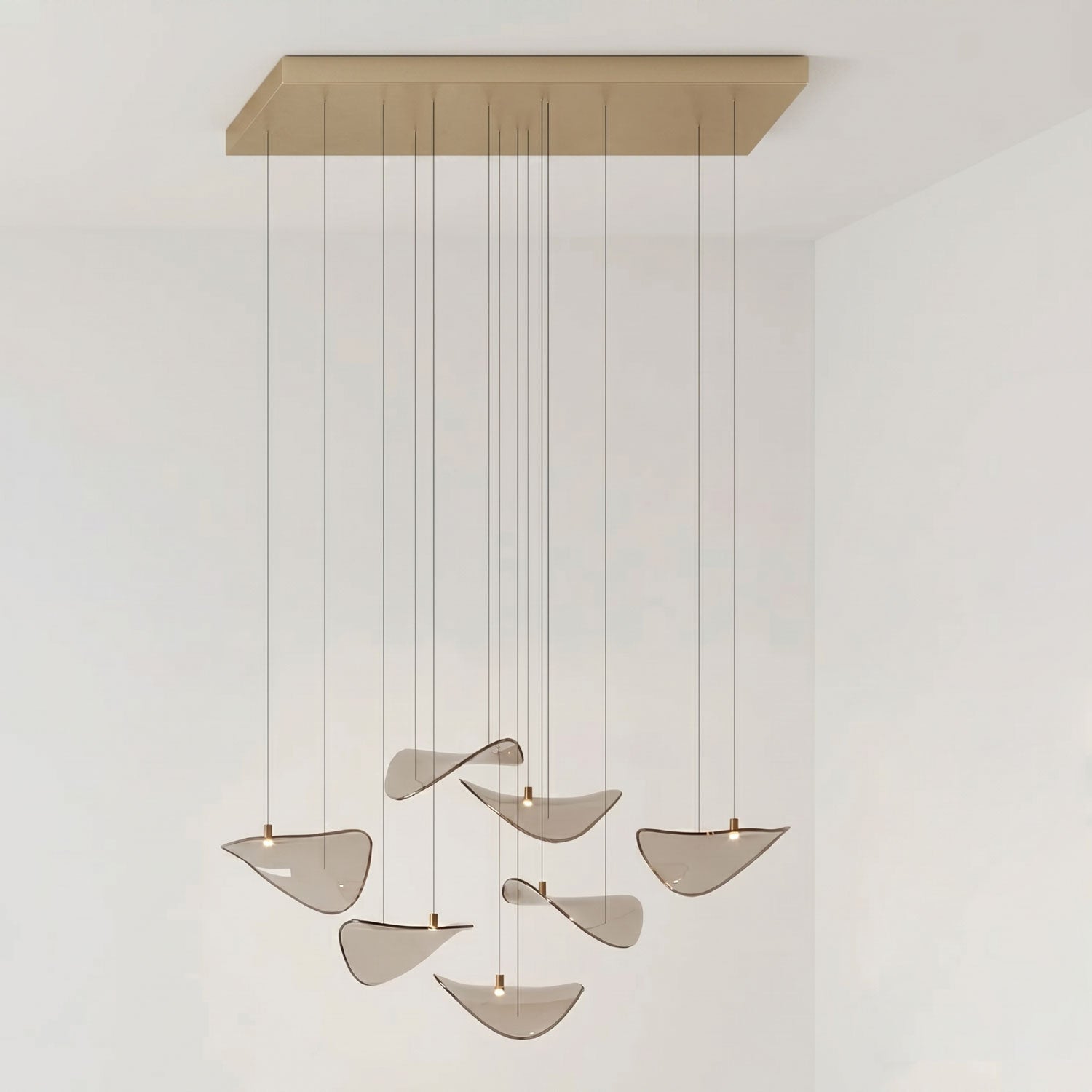 Beauvale Wave Floating Leaf Chandelier