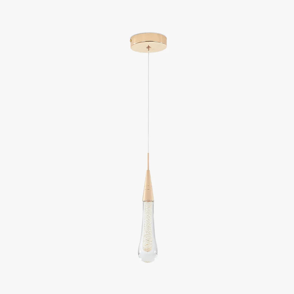 Teardrop Gold Pendant Light - Neutral Decor
