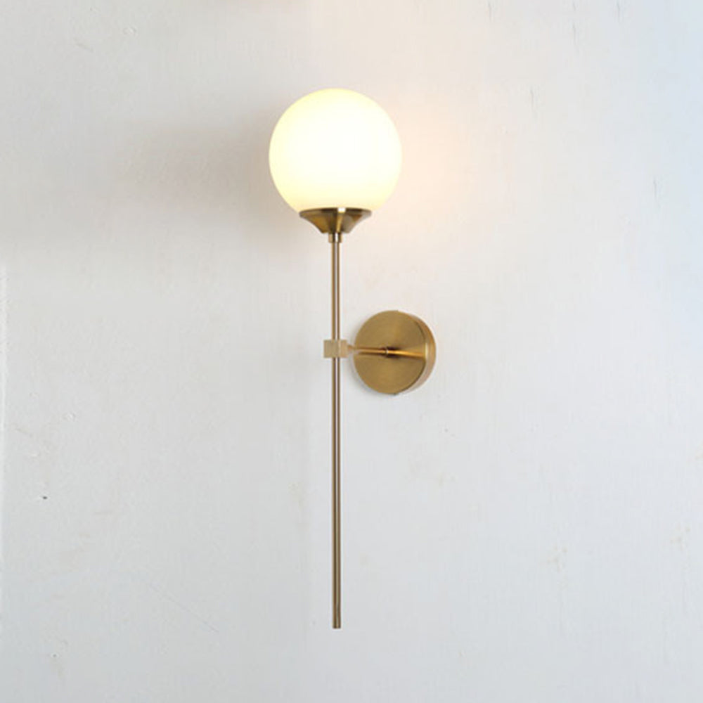 Valentina Modern Globe Glass Wall Lamp - Neutral Decor